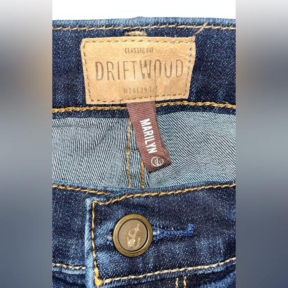 DRIFTWOOD Marilyn Jeans Chevron Embroidery Sz 28 - Picture 4 of 11